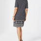Karen Scott Women's Printed Shift Dress Black Size Petite Large