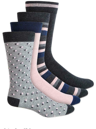 Bar III Men's 4-Pk. Socks Gray Size Regular