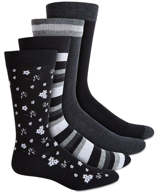 Bar III Men's 4-Pk. Socks Black Size Regular
