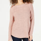 INC International Concepts Women's Petite Shine Sweater Pink Size Medium