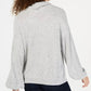 INC International Concepts Women's Cowlneck Knit Top Gray Size Large