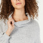 INC International Concepts Women's Cowlneck Knit Top Gray Size Medium