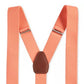 Club Room Men's Stretch Solid Suspenders Orange Size Regular