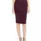 INC International Concepts Women's Solid Scuba Pencil Skirt Red Size X-Large