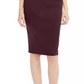 INC International Concepts Women's Solid Scuba Pencil Skirt Red Size X-Large