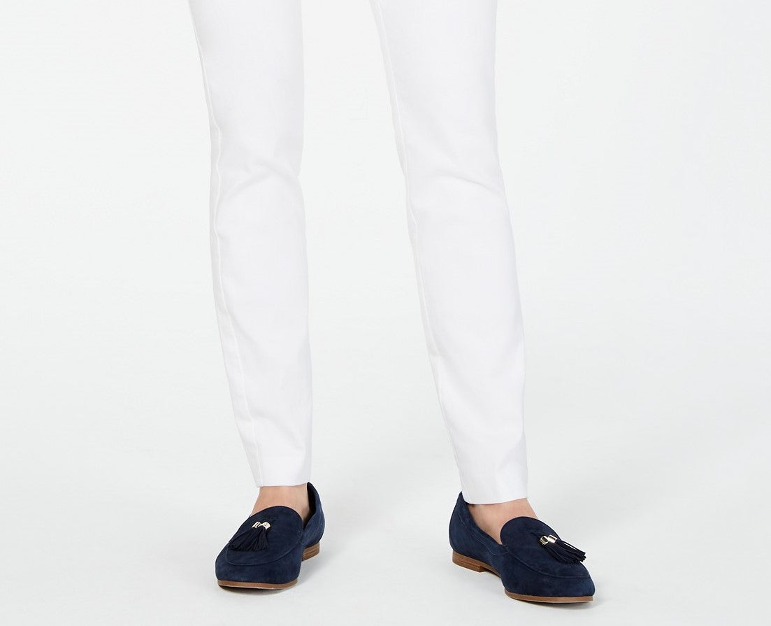 Charter Club Women's Petite Chelsea Stretch-Twill Skinny Pants White Size 6
