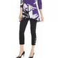 Alfani Women's Printed Swing Top Purple Size Petite Small