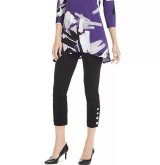 Alfani Women's Printed Swing Top Purple Size Petite Small