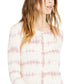 INC International Concepts Women's Petite Cotton Tie-Dye Sweater Pink Size Large