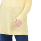 INC International Concepts Women's Ribbed Long-Sleeve Tunic Sweater Bright Yellow Size Medium
