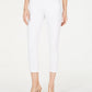 INC International Concepts Women's Curvy-Fit Cropped Straight-Leg Jeans White Size 8