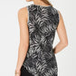 Style & Co Women's Petite Mixed-Print Top Black Size Extra Large