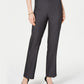 Style & Co Women's Petite Tummy-Control Straight-Leg Pants Gray Size 1