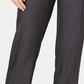 Style & Co Women's Petite Tummy-Control Straight-Leg Pants Gray Size 1