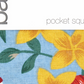 Bar III Men's Bartlett Floral Pocket Square Navy Size Regular
