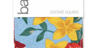Bar III Men's Bartlett Floral Pocket Square Navy Size Regular