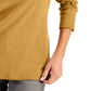 Karen Scott Women's Petite Cotton Henley Shirt Gold Size Petite Small
