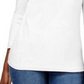 Karen Scott Women's Cotton V-Neck Button-Trim Top White Size Medium