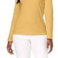 Karen Scott Women's Petite Cotton Scoop-Neck Top Yellow Size Petite-Large