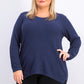 Karen Scott Women's Plus Size Cotton Scoop-Neck Top Blue Size 1X
