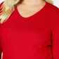Karen Scott Women's Plus Size Cotton Scoop-Neck Top  Red Size 1X