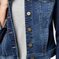 Maison Jules Women's Denim Jacket Blue Size Extra Large