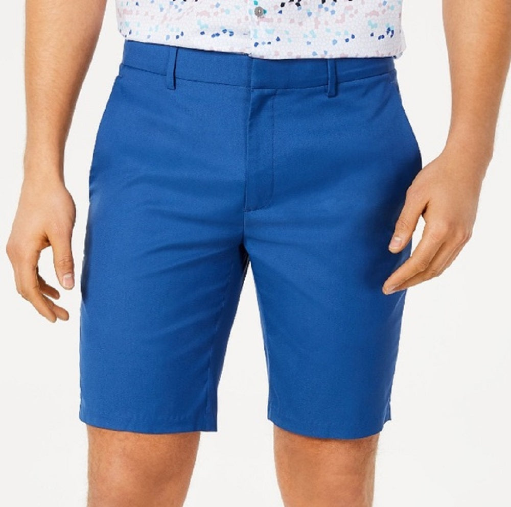Alfani Men's AlfaTech Stretch Waistband 9" Shorts Indigo Size 34"