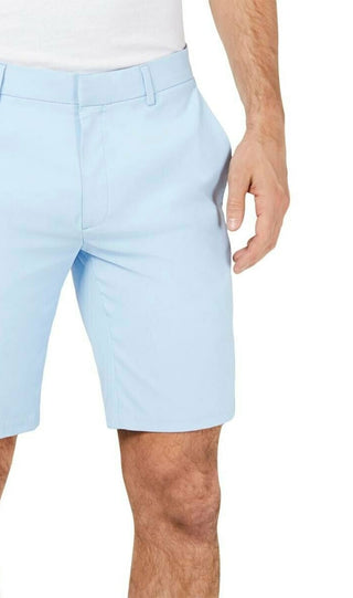 Alfani Men's AlfaTech Stretch Waistband 9" Shorts Pasblue Size 36Reg