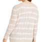 INC International Concepts Women's Plus Size Cotton Tie-Dyed Sweater Brown Size 0X