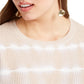 INC International Concepts Women's Plus Size Cotton Tie-Dyed Sweater Brown Size 0X