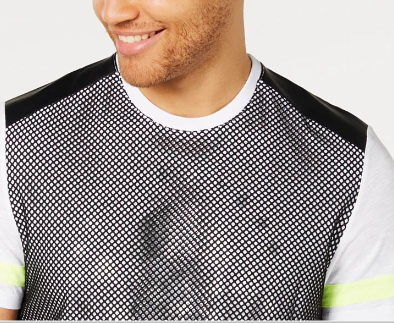 INC International Concepts Men's Mission Graphic T-Shirt White Size Large