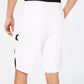 INC International Concepts Men's Shorts Black Drawstring Star Striped Knit White Size Extra Large