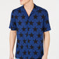 American Rag Men's Star Print Camp Collar Shirt Navy Size X-Large