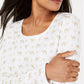 Karen Scott Women's Petite Camel-Print Top White Size Medium