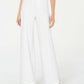 INC International Concepts Women's Petite Side-Belt Wide-Leg Pants White Size 6