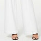 INC International Concepts Women's Petite Side-Belt Wide-Leg Pants White Size 6