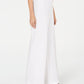 INC International Concepts Women's Petite Side-Belt Wide-Leg Pants White Size 8 P