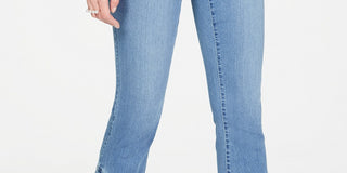 INC International Concepts Women's Double-Ruffle-Hem Ankle Jeans Blue Size 6