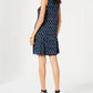 Style & Co Women's Printed Swing Dress Navy Size XX Large