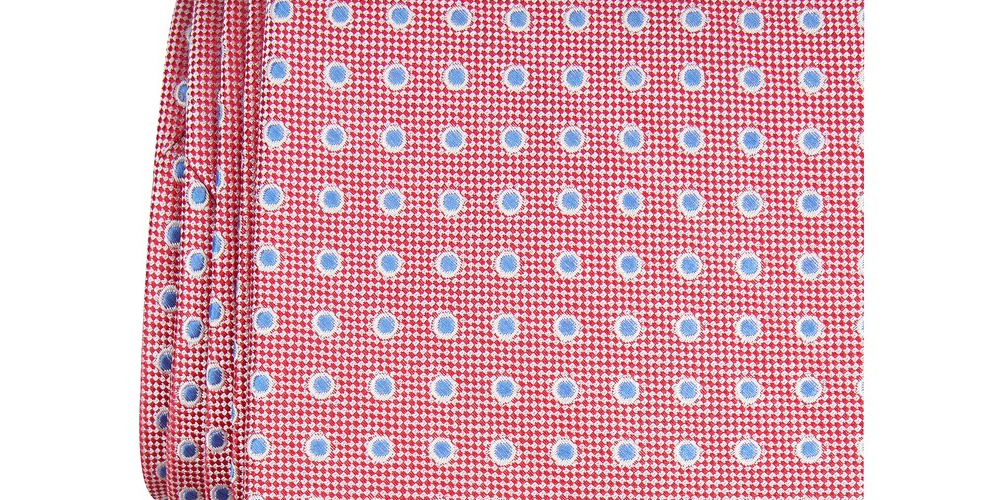 Club Room Men's Classic Dot Tie Red Size Regular