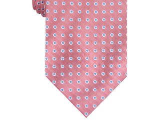 Club Room Men's Classic Dot Tie Red Size Regular
