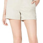 Maison Jules Women's Flat-Front Chino Shorts Beige Size 4
