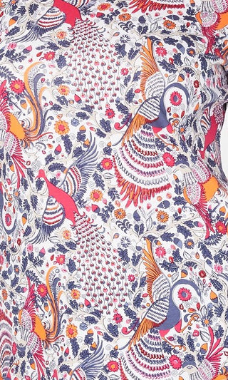 Charter Club Women's Pima Cotton Printed Boat-Neck Top White Size Extra Large