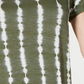 Style & Co Women's Tie-Dyed Ruffle-Hem Top  Med Green Size Large