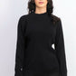 Karen Scott Women's Cotton Turtleneck Top Black Size Petite Small-Medium