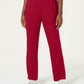 Karen Scott Women's Petite Classic Fleece Elastic Waist Pants Red Size Medium
