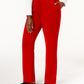 Karen Scott Women's Classic Fleece Elastic Waist Pants Bright Red Size Petite Small