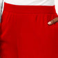 Karen Scott Women's Classic Fleece Elastic Waist Pants Bright Red Size Petite Small