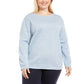 Karen Scott Women's Fleece Sweatshirt Blue Size 2 Extra Large