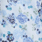 Karen Scott Women's Floral-Print Fleece Sweatshirt Blue Size Medium